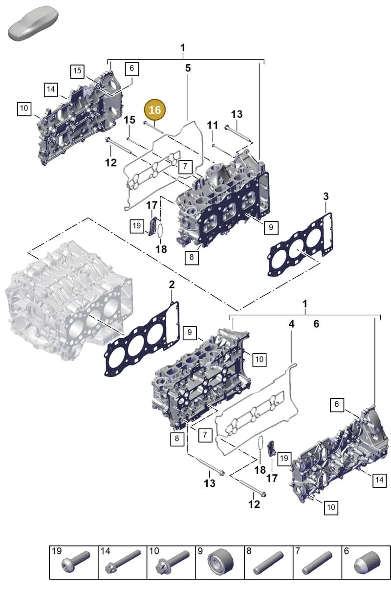 PAF008153 — Porsche 911 (2024-2025) diagram p63103050, position 16