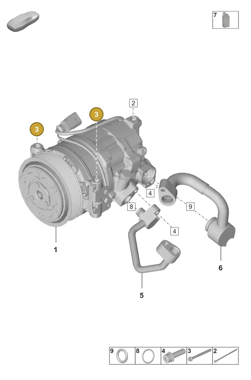 PAF008155 — Porsche 911 (2024-2025) diagram p53814200, position 3