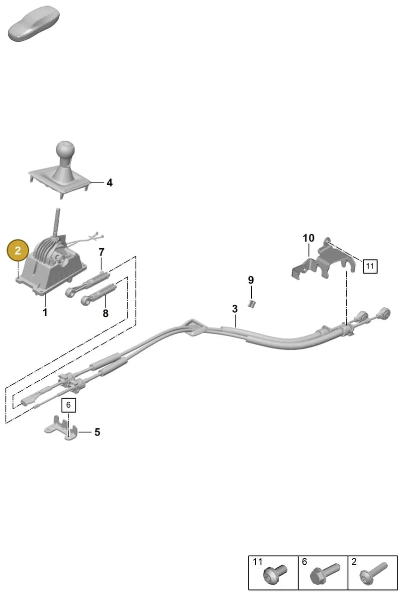 PAF008213 — Porsche 911 (2020-2022) diagram p53701000, position 2