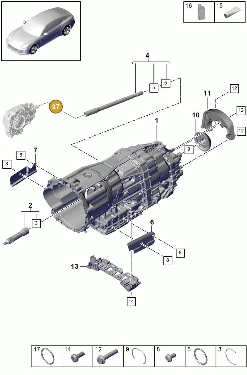 PAF008236 — Porsche Panamera (2016-2020) diagram p49320000, position 17