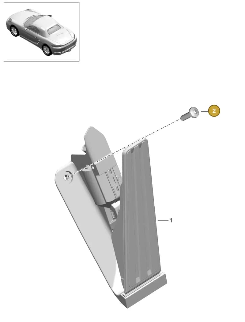 PAF008243A — Porsche Boxster (2016-2019) diagram p48702010, position 2