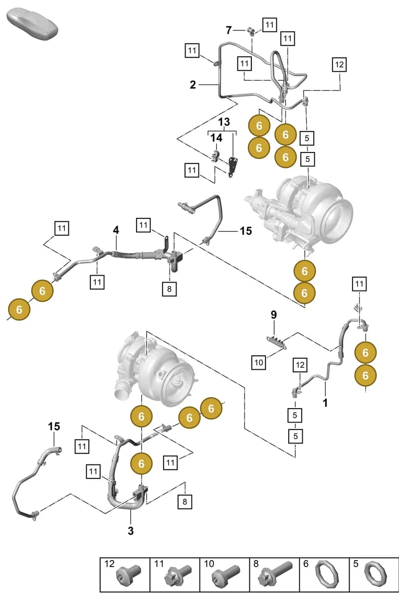 PAF008276 — Porsche 911 (2020-2022) diagram p57202150, position 6