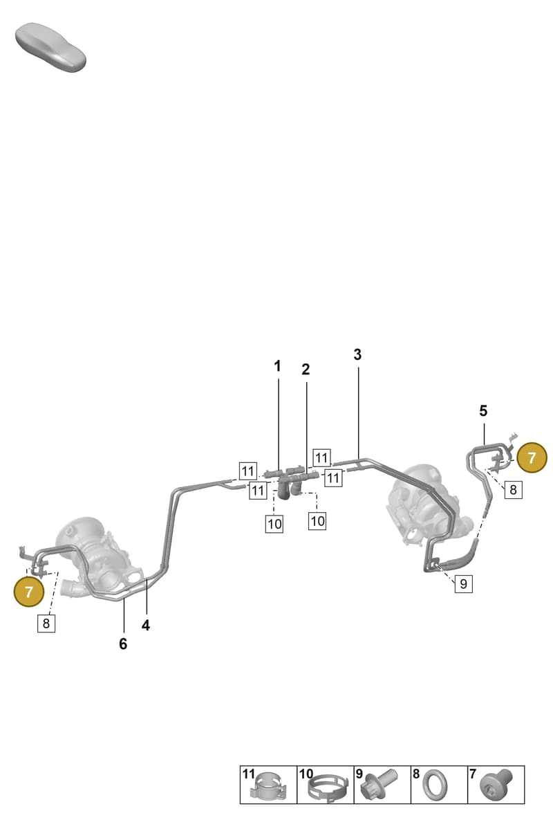 PAF008313 — Porsche 911 (2024-2025) diagram p53202100, position 7