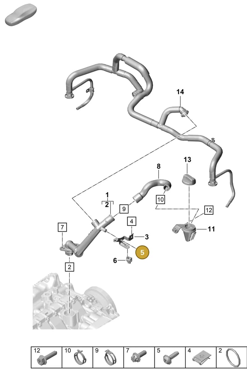 PAF00835800 — Porsche 911 (2020-2022) diagram p57104150, position 5