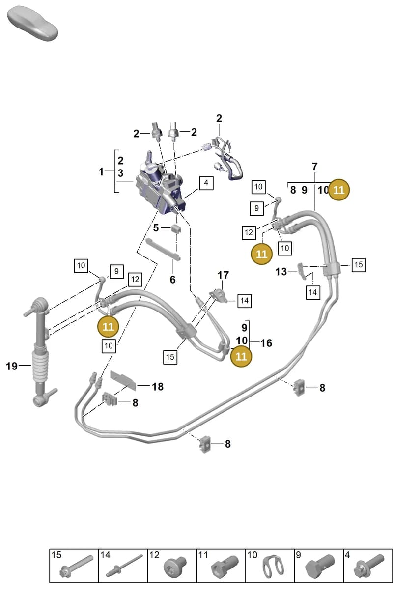 PAF008426 — Porsche 911 (2024-2025) diagram p63402200, position 11