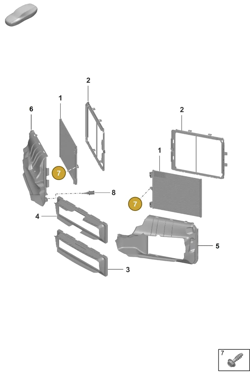 PAF008437 — Porsche 911 (2018-2024) diagram p53814310, position 7