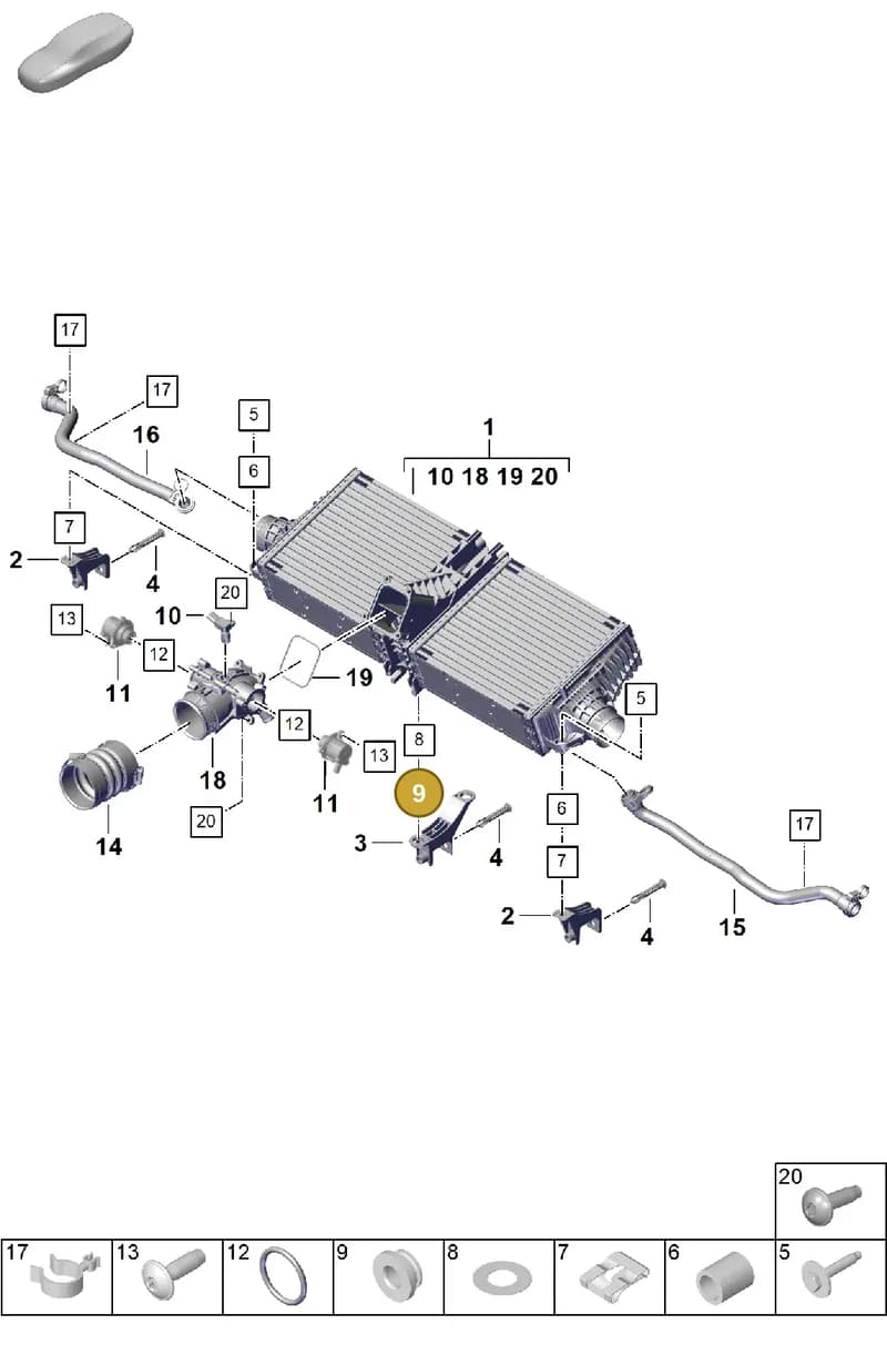 PAF008475 — Porsche 911 (2024-2025) diagram p63107200, position 9