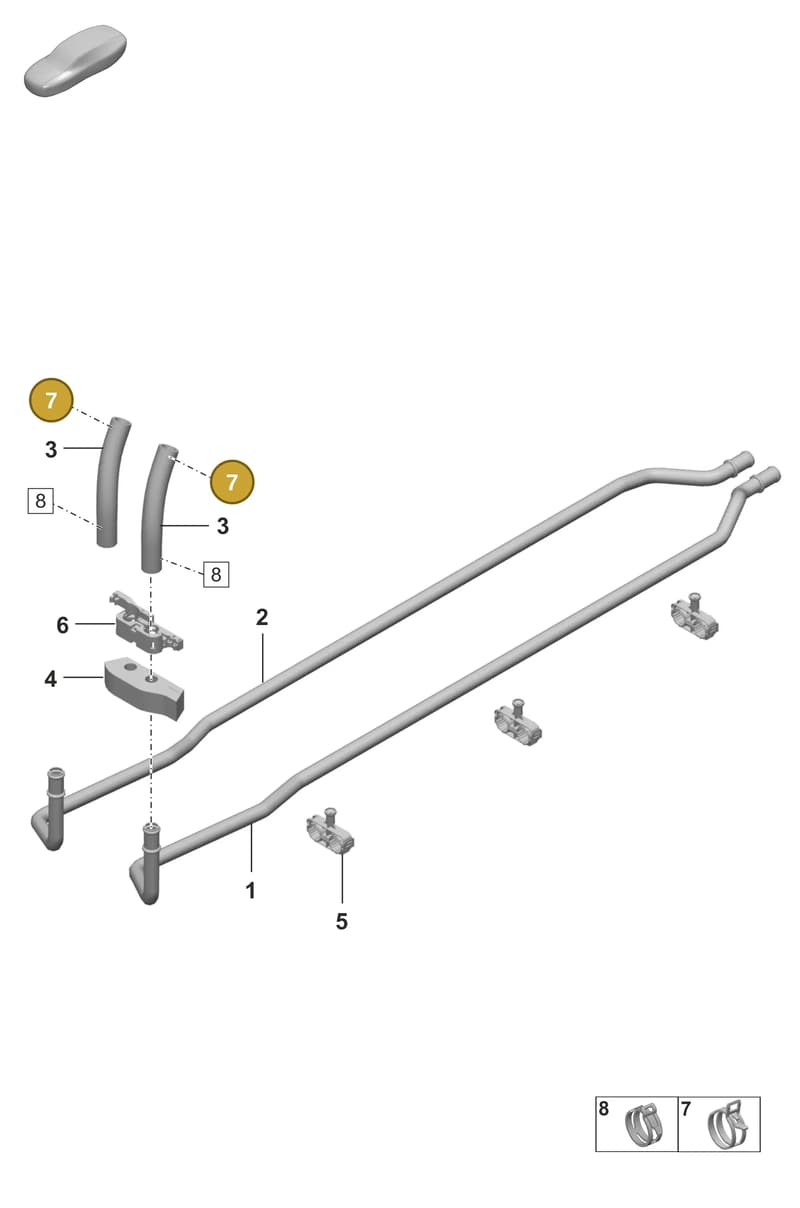 PAF008538 — Porsche 911 (2024-2025) diagram p53813000, position 7