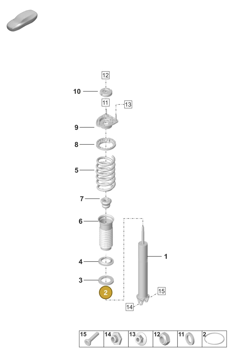 PAF008572 — Porsche 911 (2020-2022) diagram p53502000, position 2