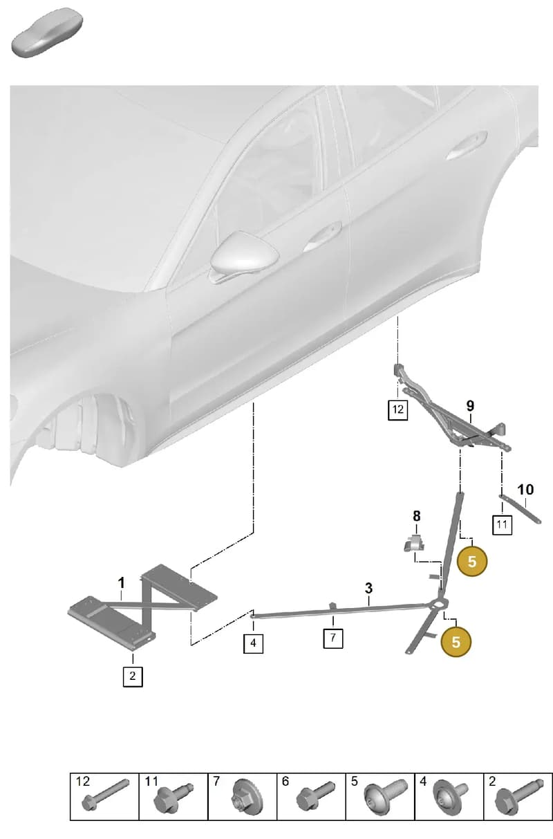PAF008584 — Porsche Panamera (2023-2025) diagram p62801175, position 5