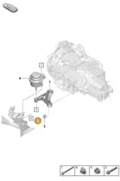 PAF008604 Porsche Threaded Pin