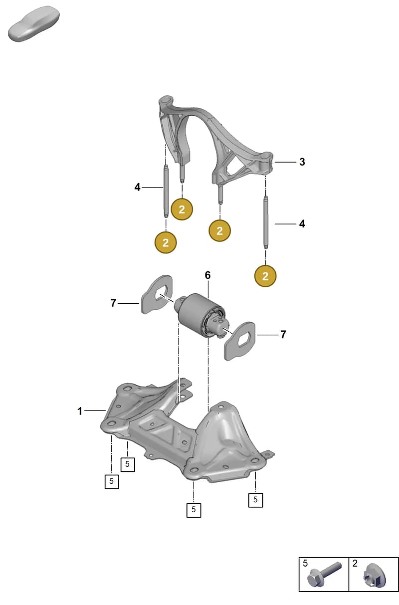 PAF008660 — Porsche 911 (2021-2022) diagram p59306000, position 2
