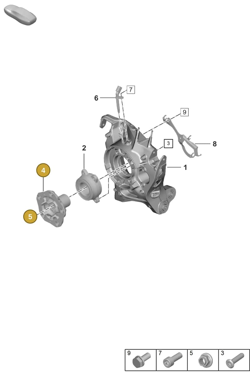 PAF008673 — Porsche 911 (2018-2024) diagram p53501000, position 4+5