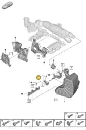 PAF008701 Porsche Hexagon Head Bolt