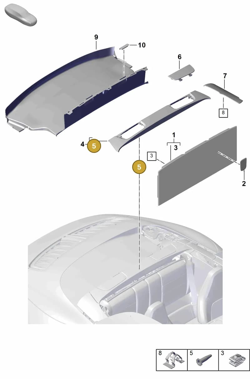 PAF008713 — Porsche 911 (2024-2025) diagram p63807520, position 5