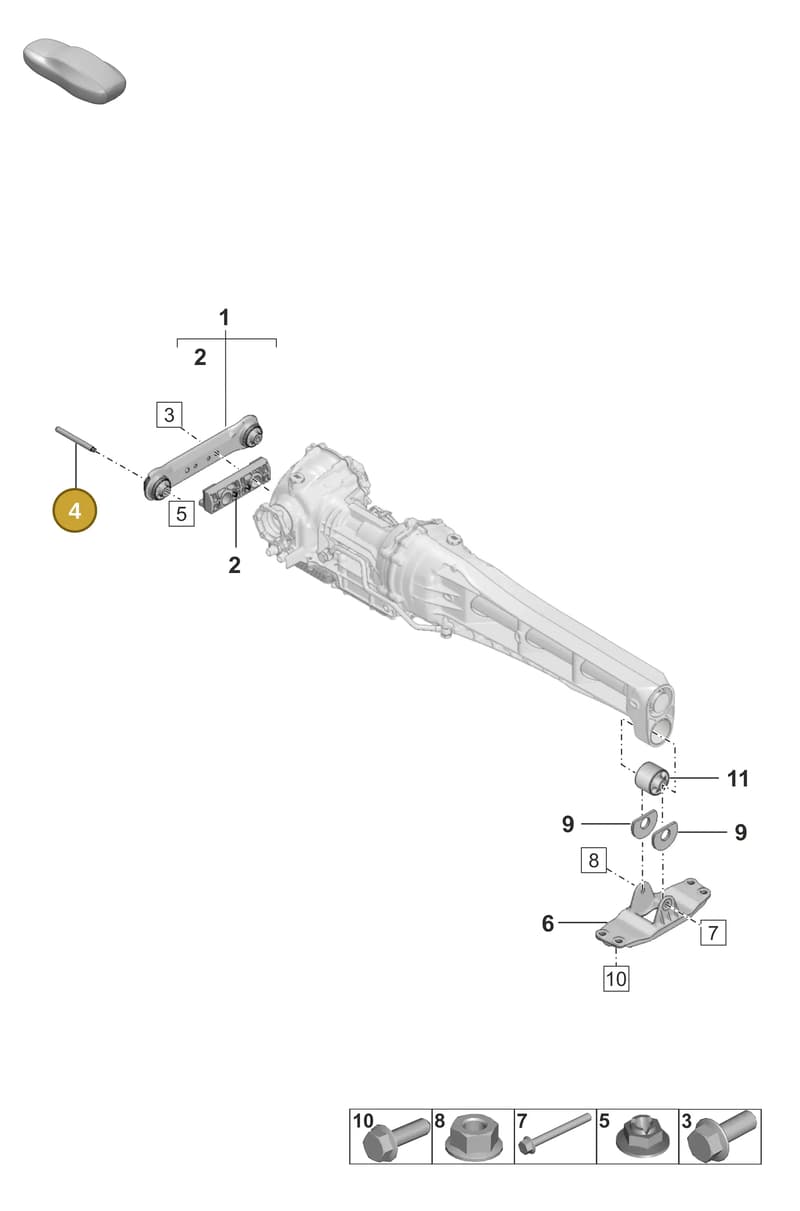 PAF008741 — Porsche 911 (2024-2025) diagram p53304300, position 4