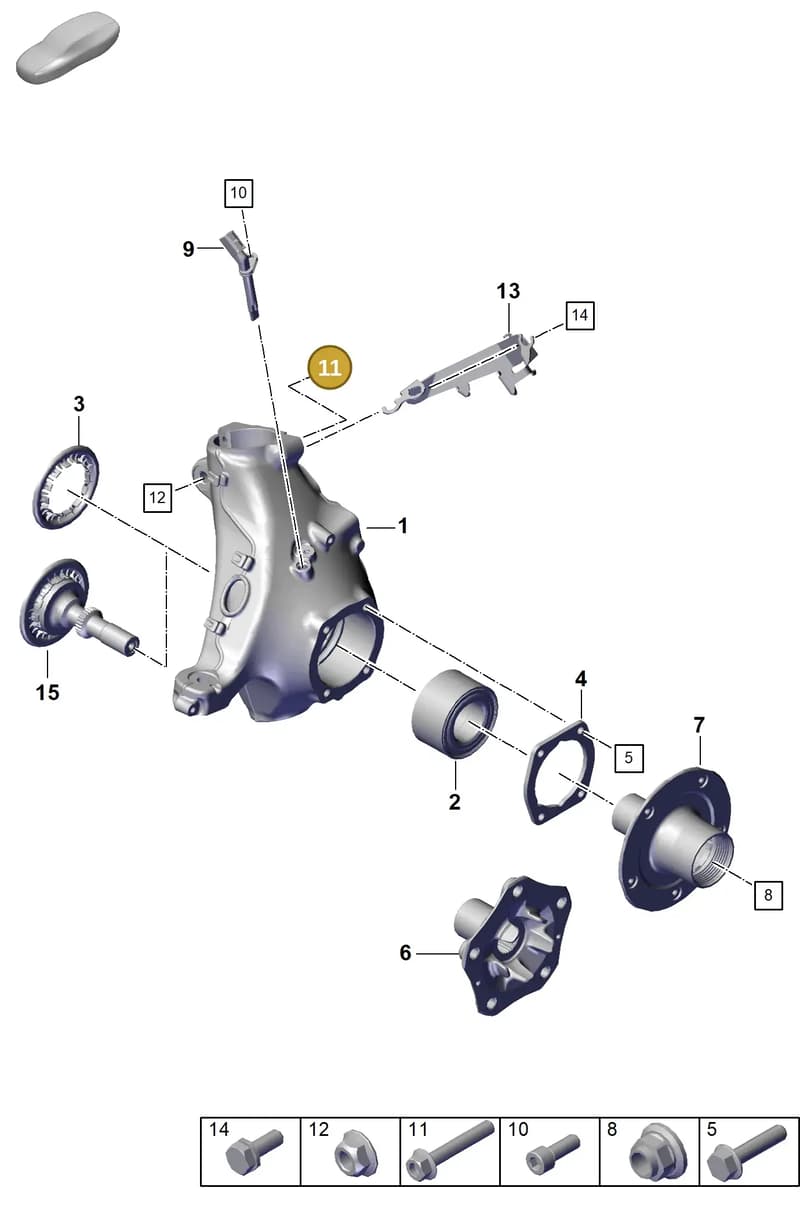 PAF008742 — Porsche 911 (2020-2022) diagram p57401005, position 11