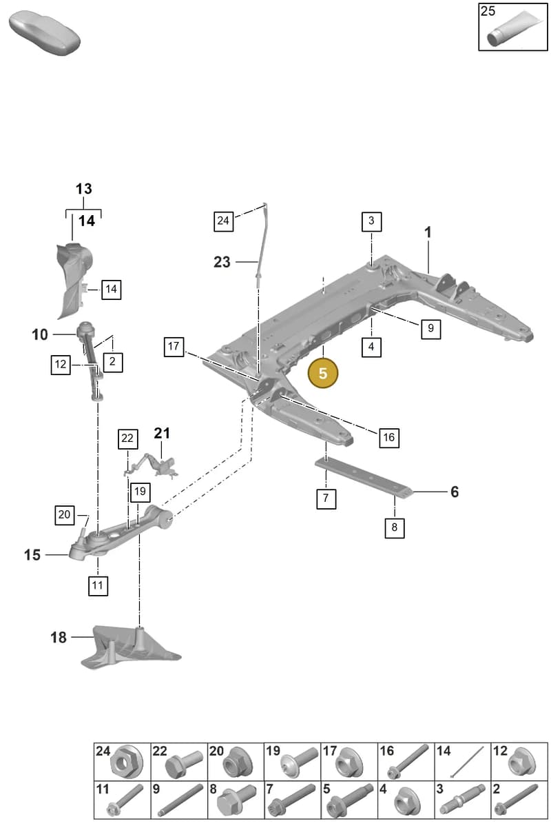 PAF008756 — Porsche 911 (2024-2025) diagram p53401000, position 5