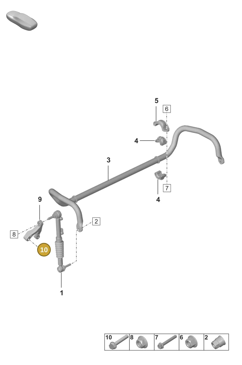 PAF008758 — Porsche 911 (2024-2025) diagram p53402010, position 10