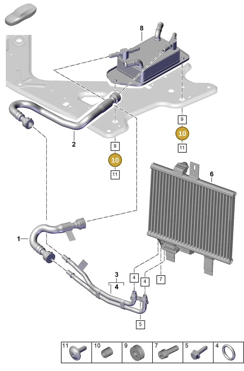 PAF008788 — Porsche Panamera (2023-2025) diagram p62360050, position 10