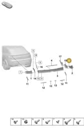 PAF008791 Porsche Hexagon Socket Head Bolt (Combi)