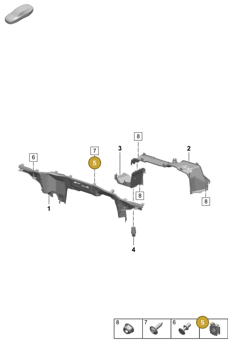 PAF008843 — Porsche Macan (2024-2024) diagram p61801140, position 5
