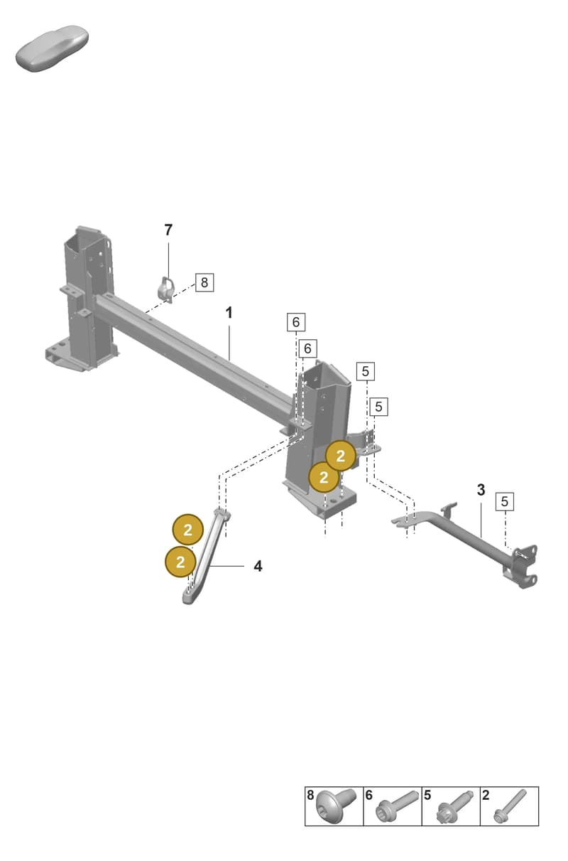 PAF008845 — Porsche 911 (2024-2025) diagram p53811560, position 2