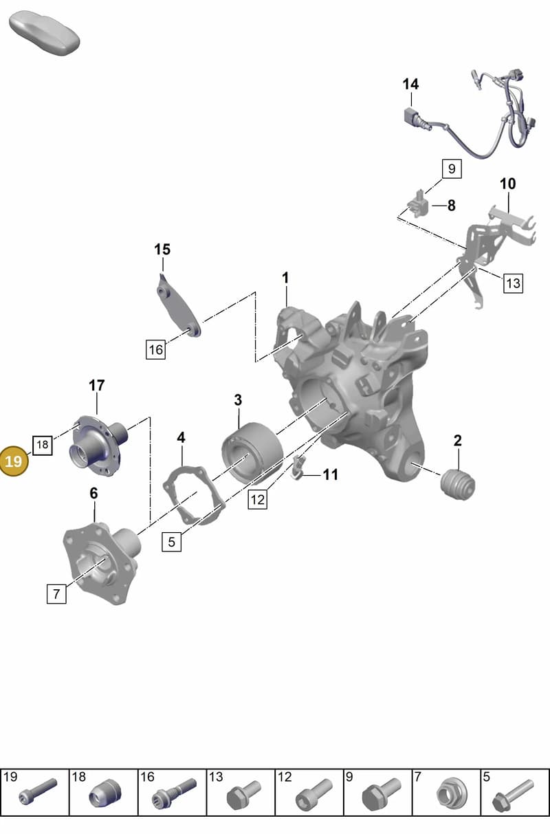 PAF008885 — Porsche Panamera (2023-2025) diagram p62501020, position 19