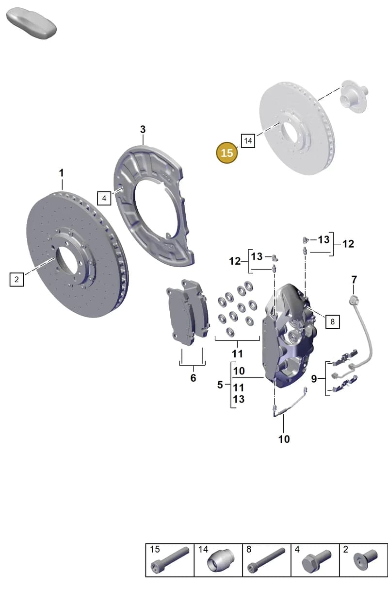 PAF008885 — Porsche 911 (2024-2025) diagram p63602040, position 15