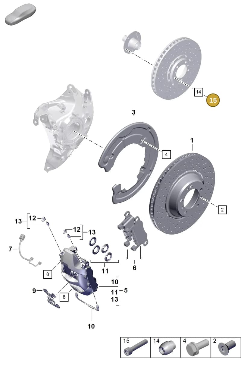 PAF008885 — Porsche 911 (2024-2025) diagram p63603020, position 15