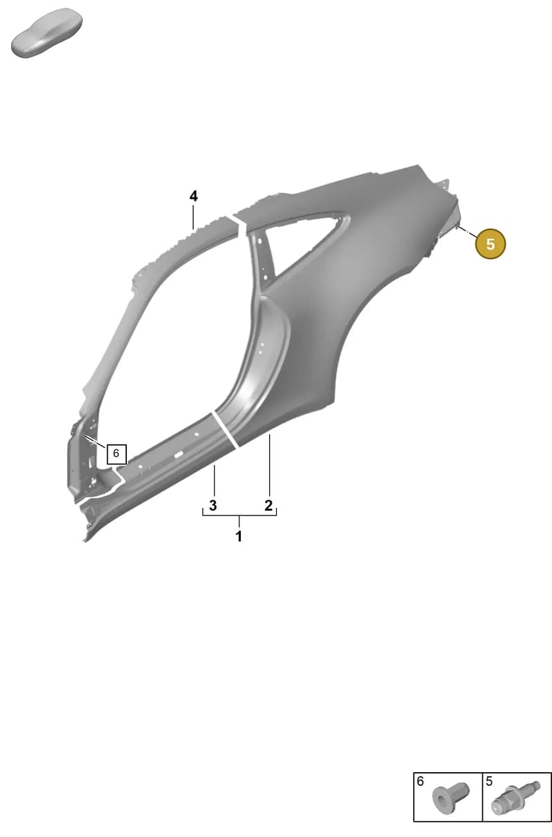 PAF008957 — Porsche 911 (2024-2025) diagram p63801550, position 5