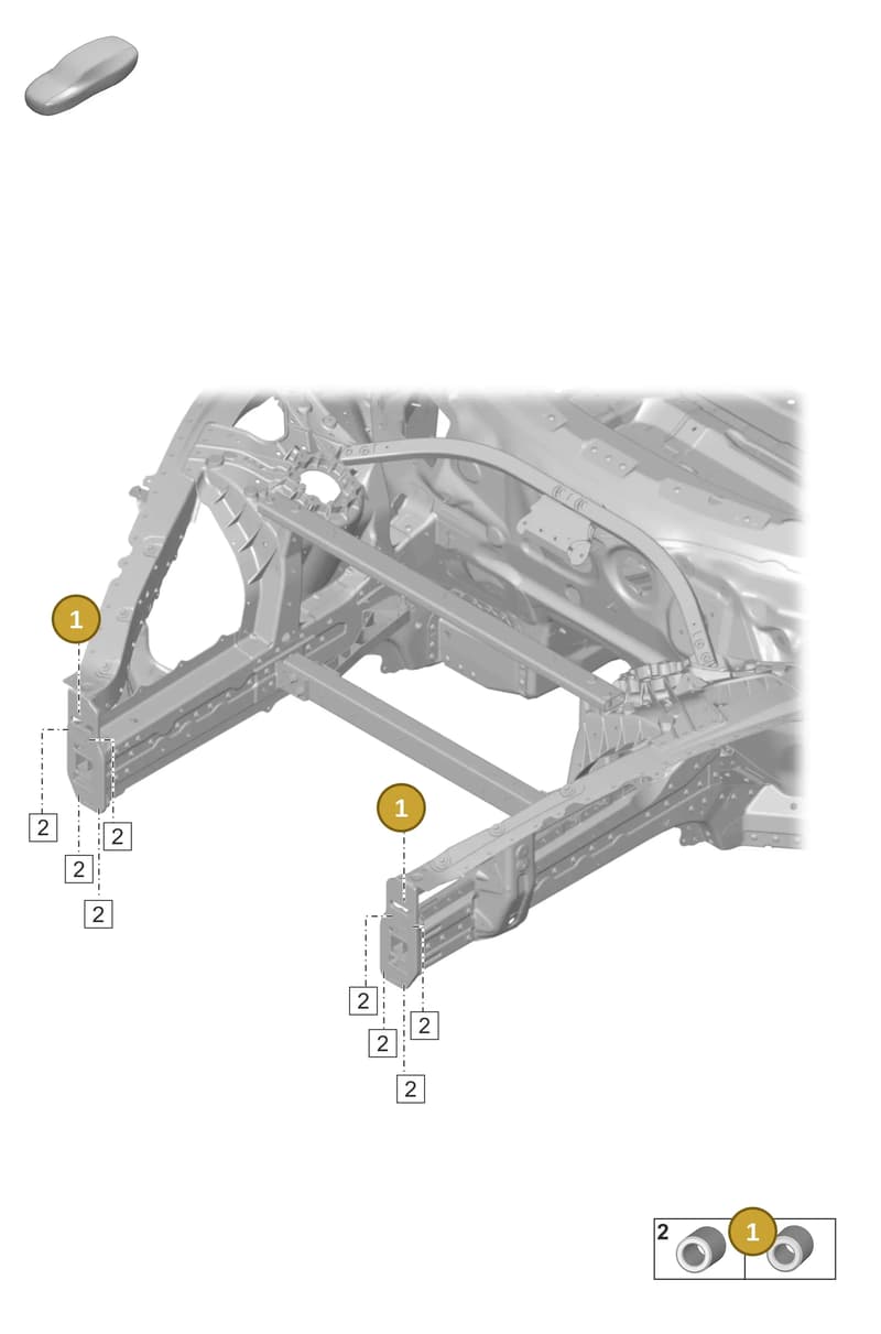 PAF008976 — Porsche Taycan Sport Turismo (2019-2024) diagram p56806600, position 1