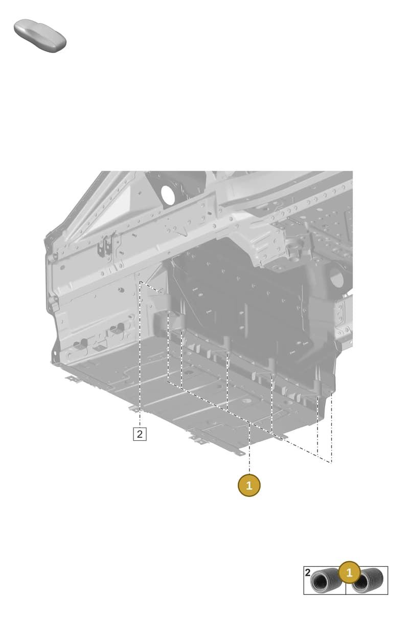PAF008977 — Porsche 911 (2018-2024) diagram p53806650, position 1