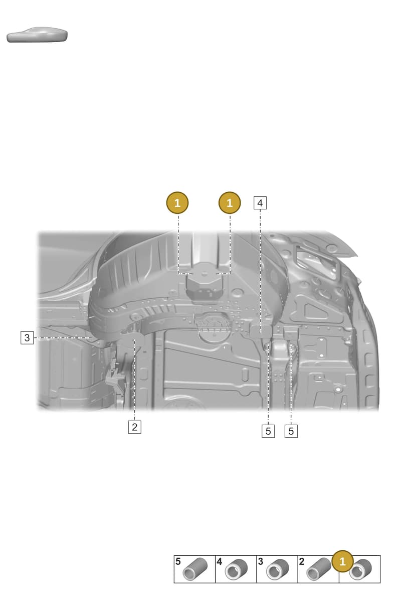 PAF008979 — Porsche Taycan Sport Turismo (2019-2024) diagram p56806900, position 1