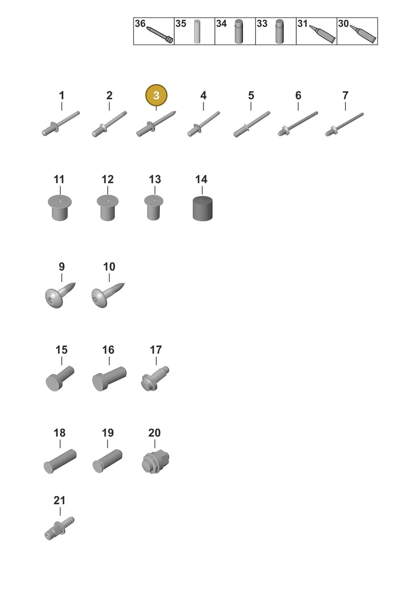 PAF009075 — Porsche 911 (2024-2025) diagram p53801020, position 3