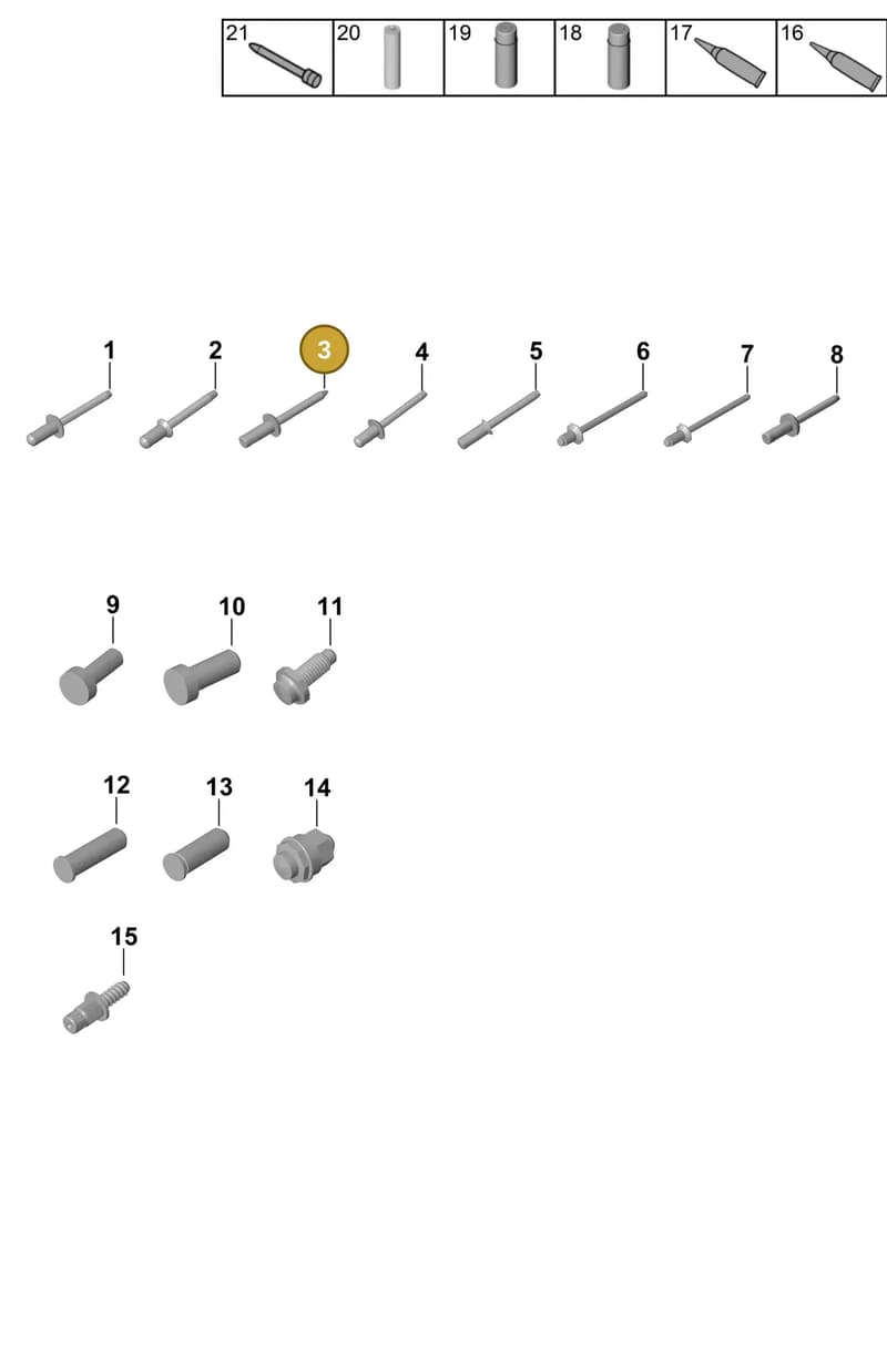 PAF009075 — Porsche 911 (2020-2022) diagram p57801020, position 3