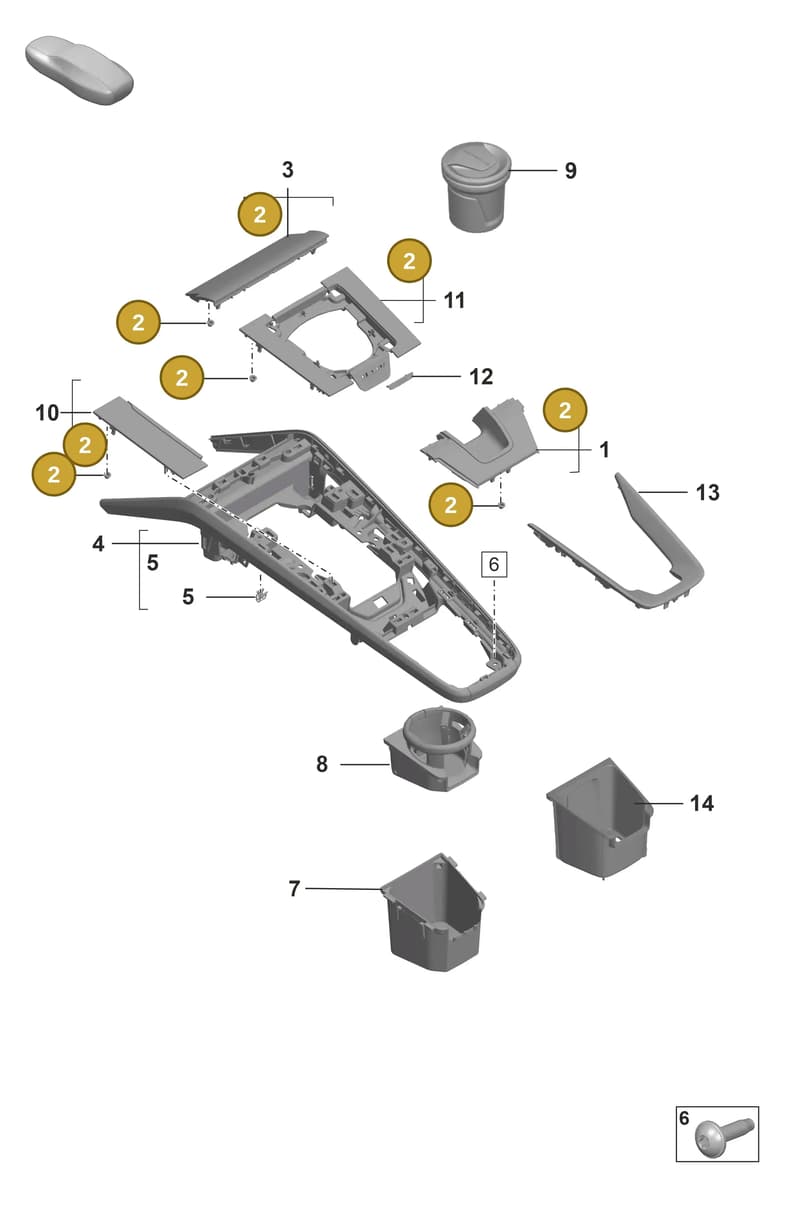 PAF009078 — Porsche 911 (2021-2022) diagram p53809300, position 2