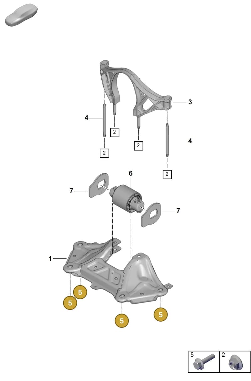 PAF009267 — Porsche 911 (2021-2022) diagram p59306000, position 5