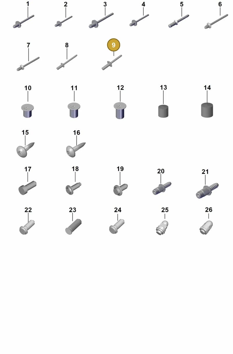 PAF009411 — Porsche Panamera (2023-2025) diagram p62801005, position 9