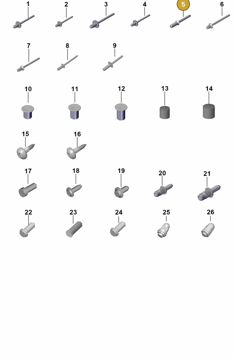 PAF009461 — Porsche Panamera (2023-2025) diagram p62801005, position 5
