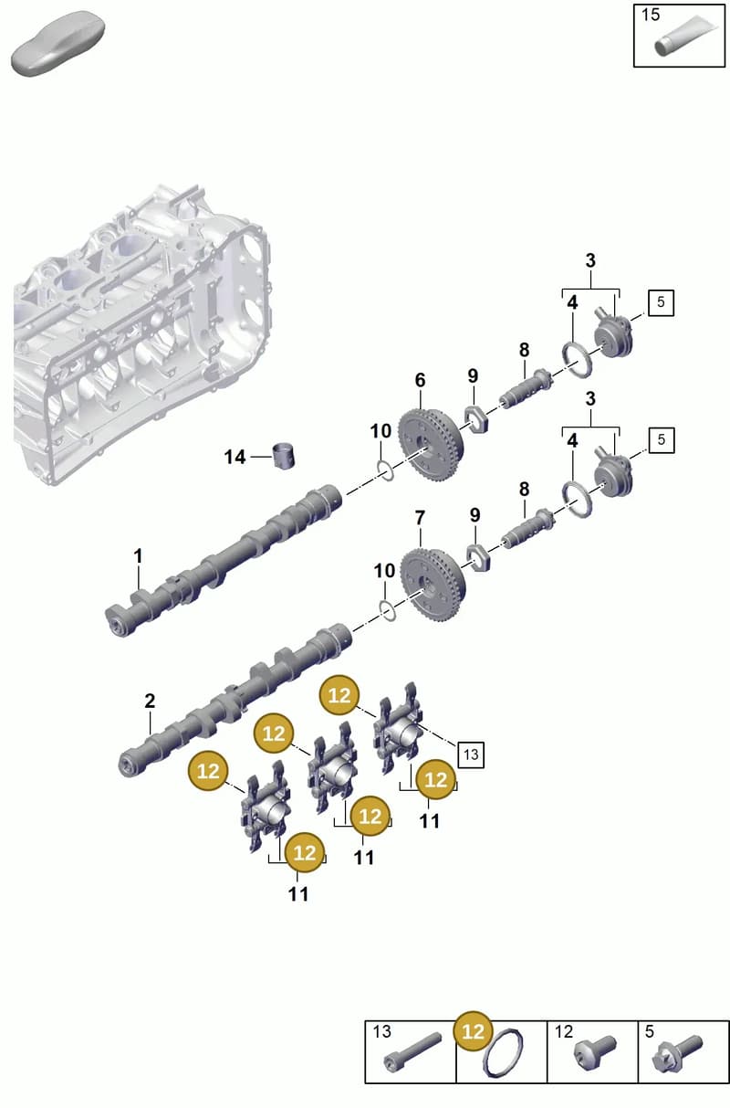 PAF009470 — Porsche Boxster Spyder (2019-2020) diagram p55103105, position 12