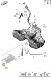 PAF009495 Porsche Plastic Washer