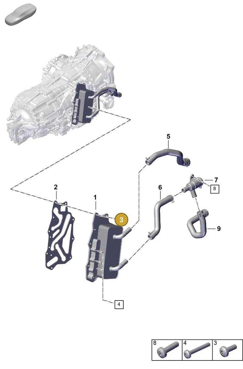 PAF009496 — Porsche 911 (2024-2025) diagram p63302160, position 3