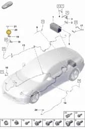 PAF009554 Porsche Pin