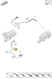 PAF009558 Porsche Cable Ties with Bracket