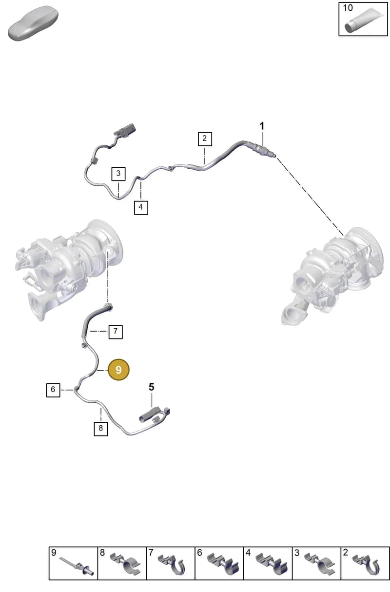 PAF009558 — Porsche Panamera (2023-2025) diagram p62202050, position 9