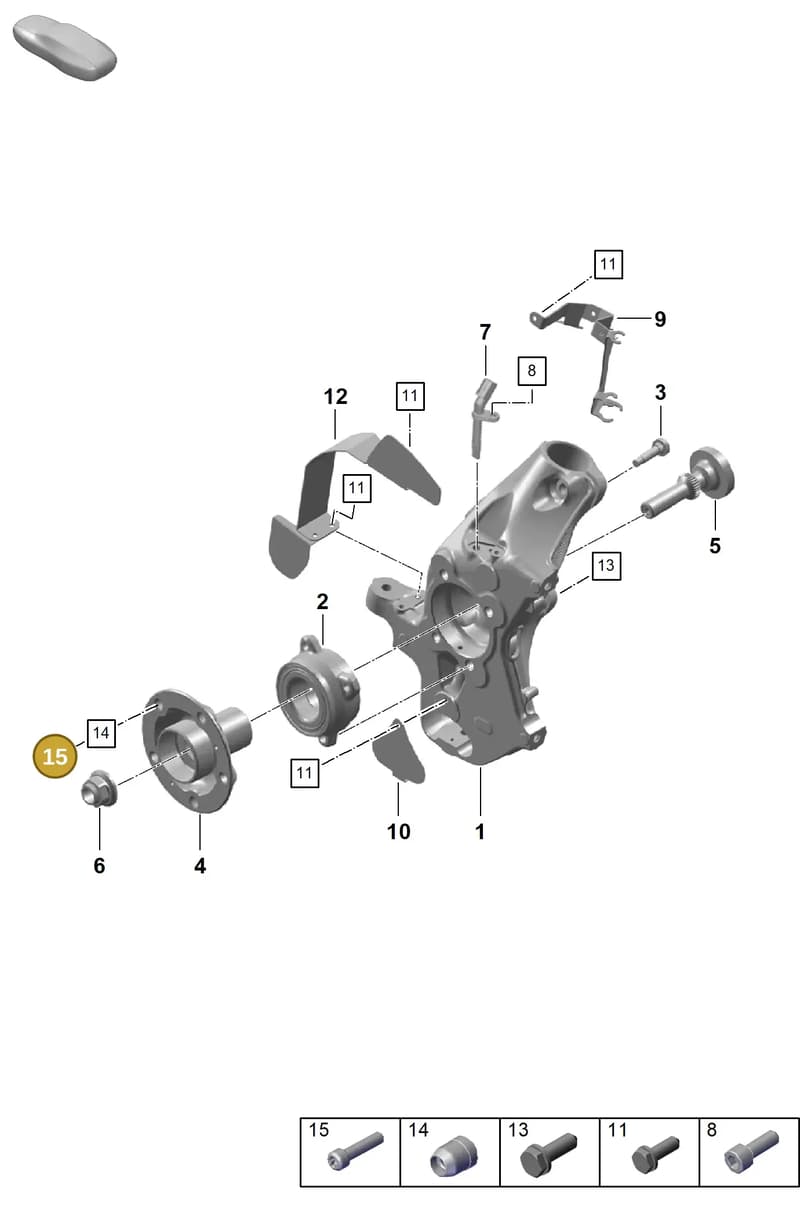 PAF009591 — Porsche Cayman (2019-2022) diagram p55401050, position 15