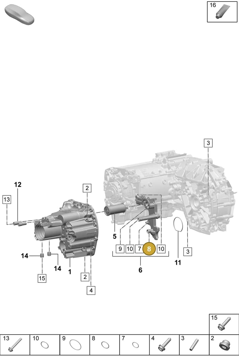 PAF009680 — Porsche Macan (2024-2024) diagram p61355130, position 8