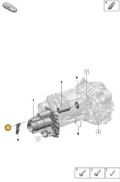 PAF009685 Porsche Securing Ring