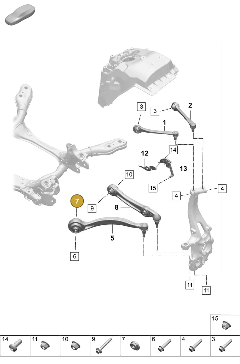PAF009767 — Porsche Macan (2024-2024) diagram p61401050, position 7